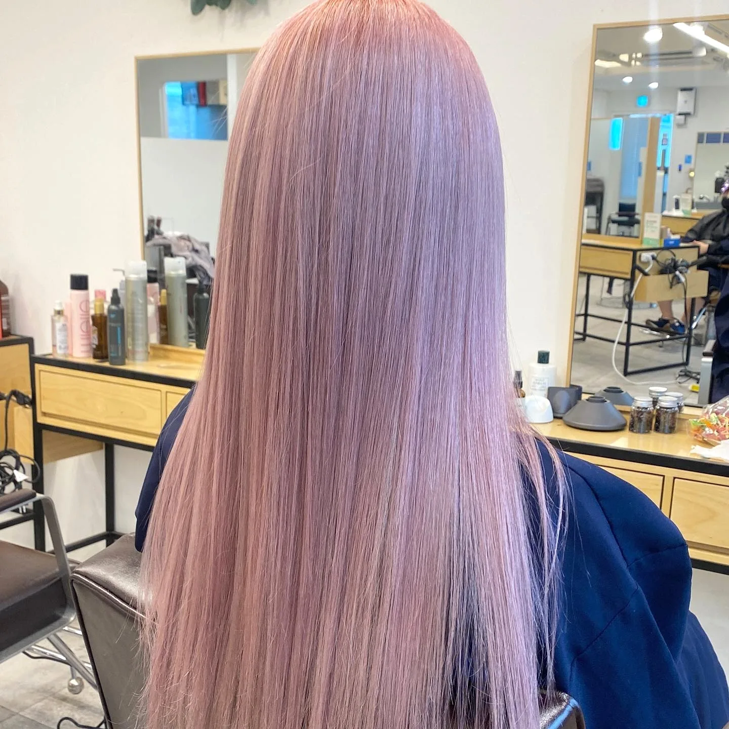 Lavender Pink Korean Hair Color