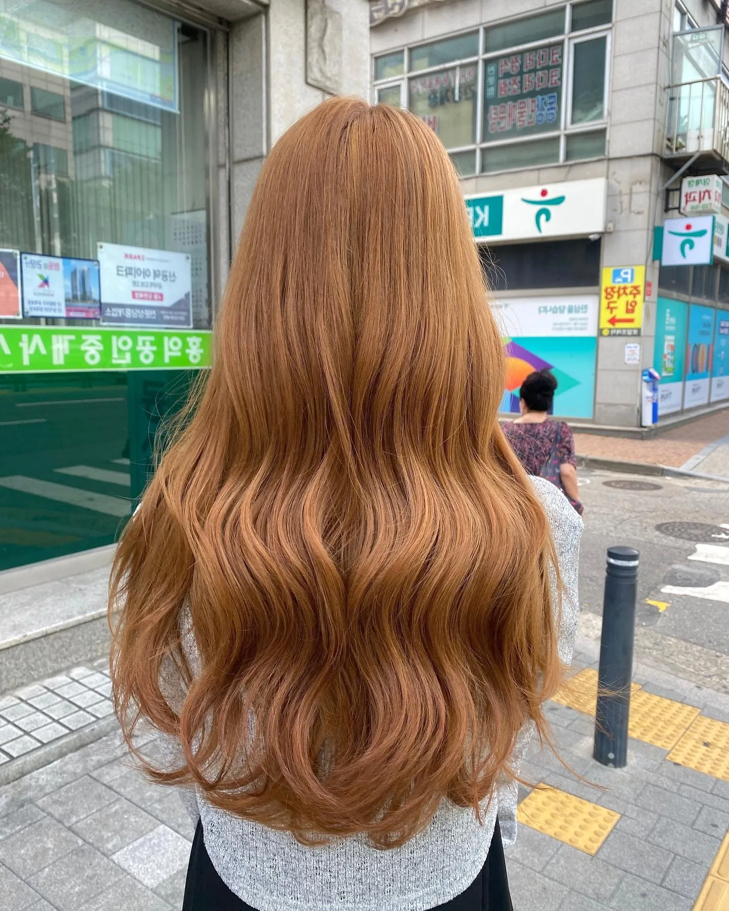 Copper Brown Korean Hair Color
