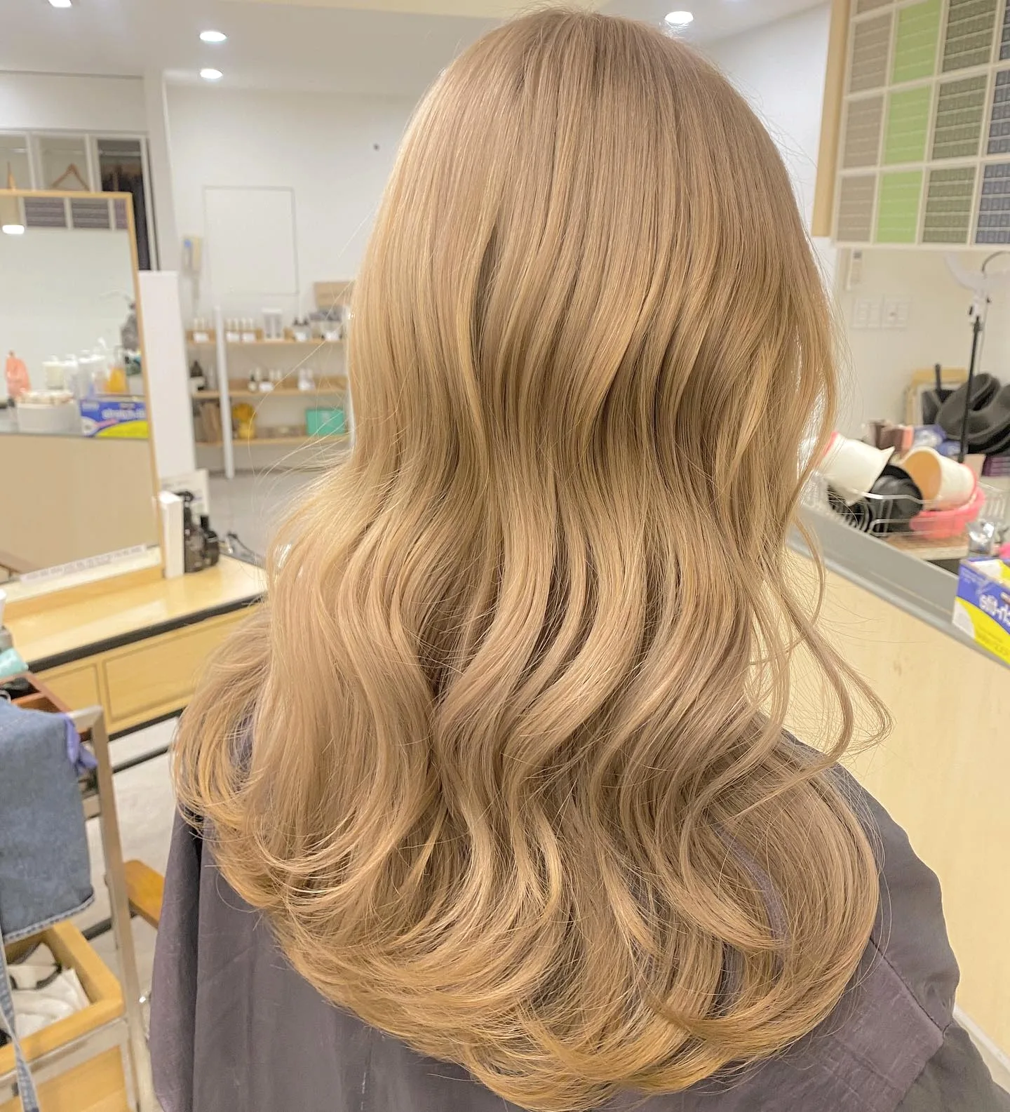 Butter Blonde Korean Hair Color