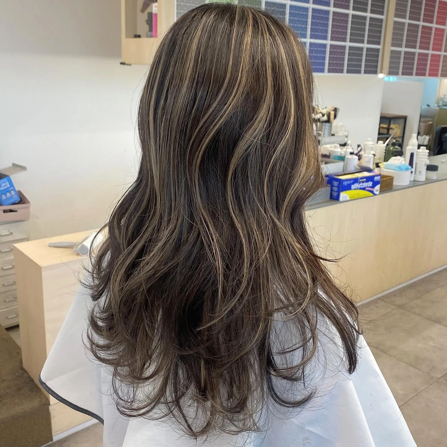 Korean Blonde Highlights technique