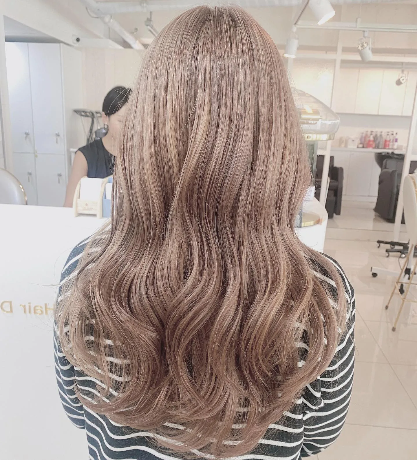 Rose Beige Brown Korean Hair Color