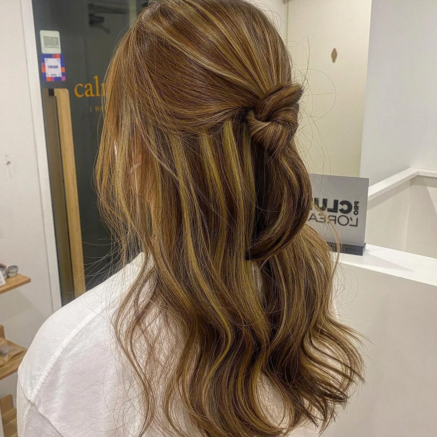 Caramel Honey Highlights Korean Hair Color