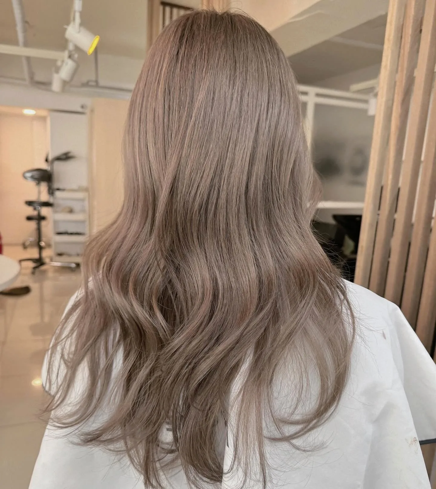 Dusty Rose Beige Korean Hair Color