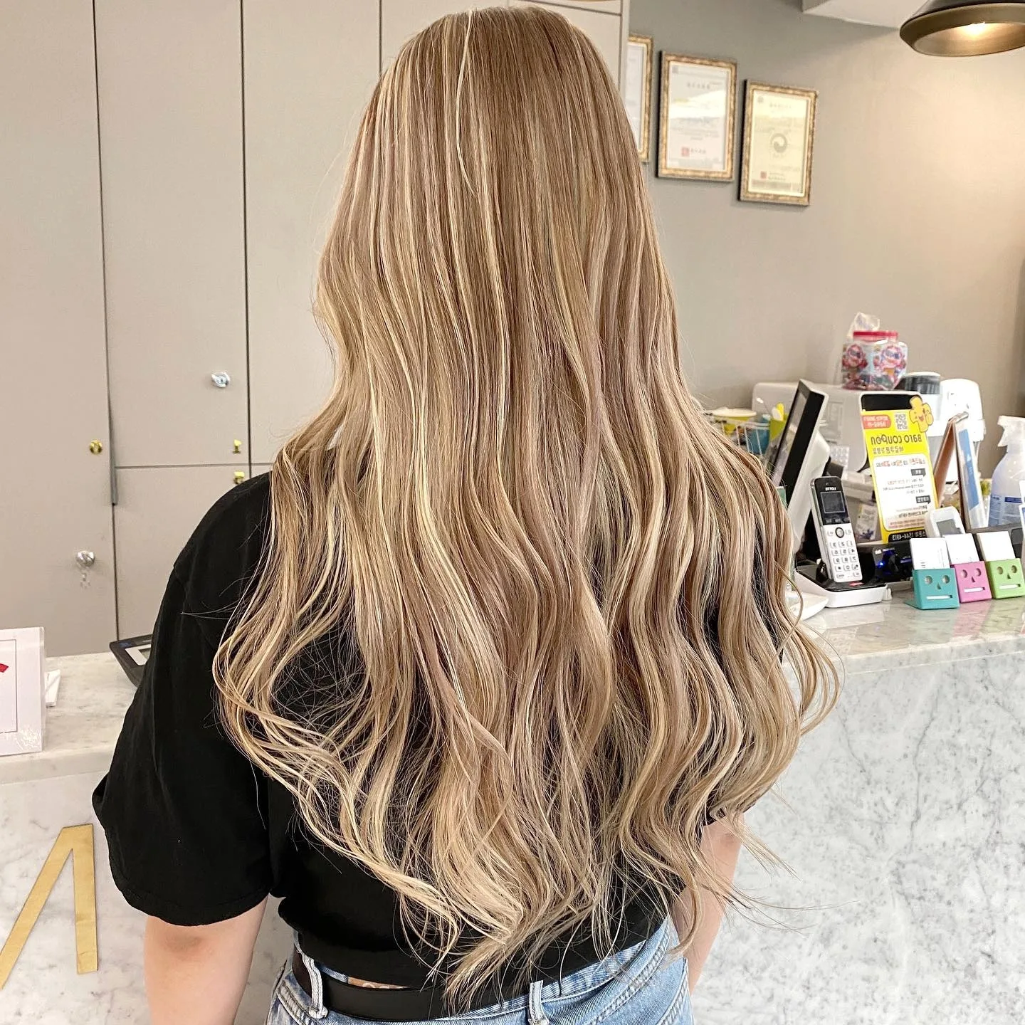 Honey Blonde Highlights Korean Hair Color