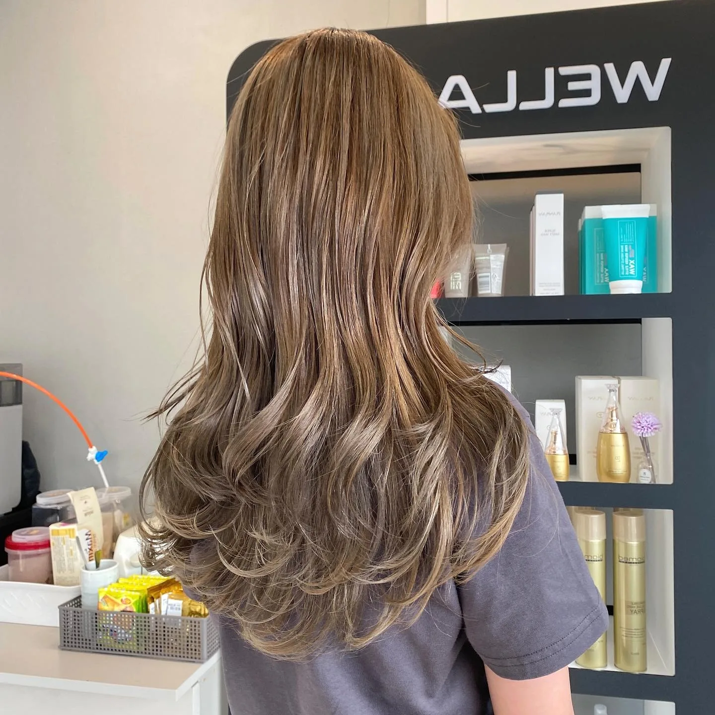 Ash Brown Highlights Korean Hair Color