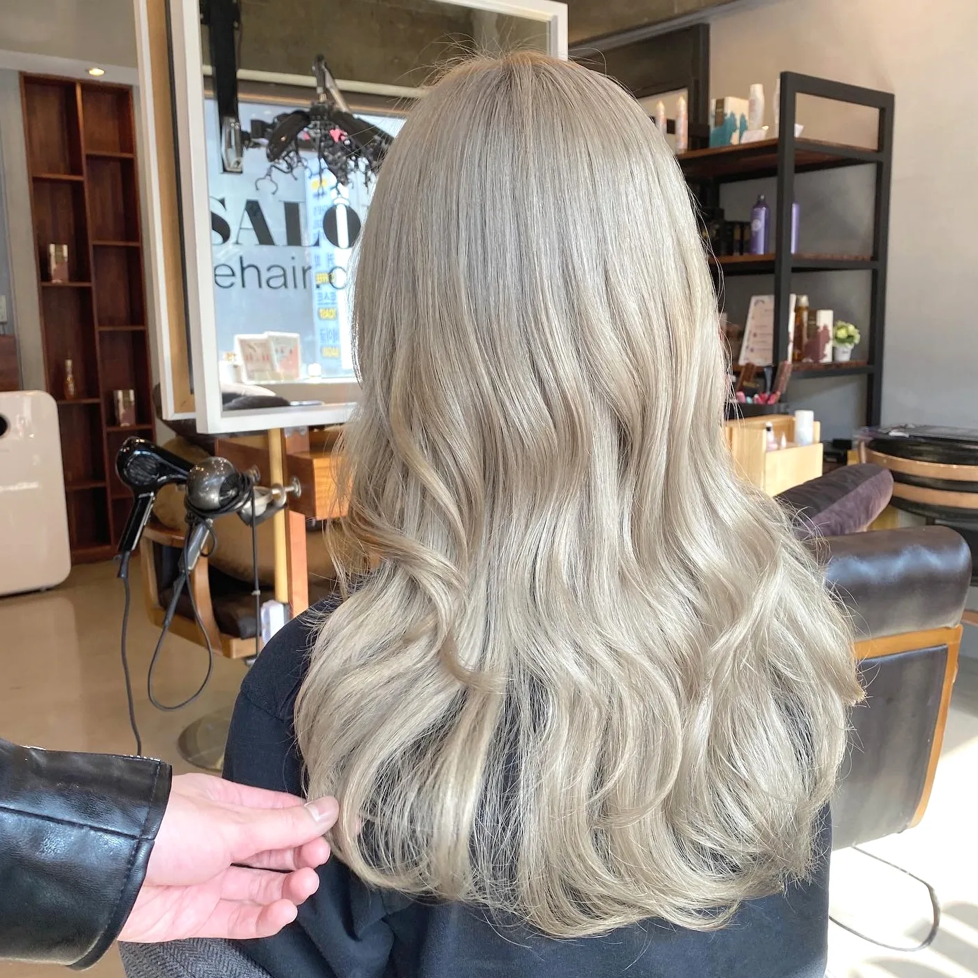 ash brown balayage Seoul - Style 10 at Korea Hair Salon Seoul