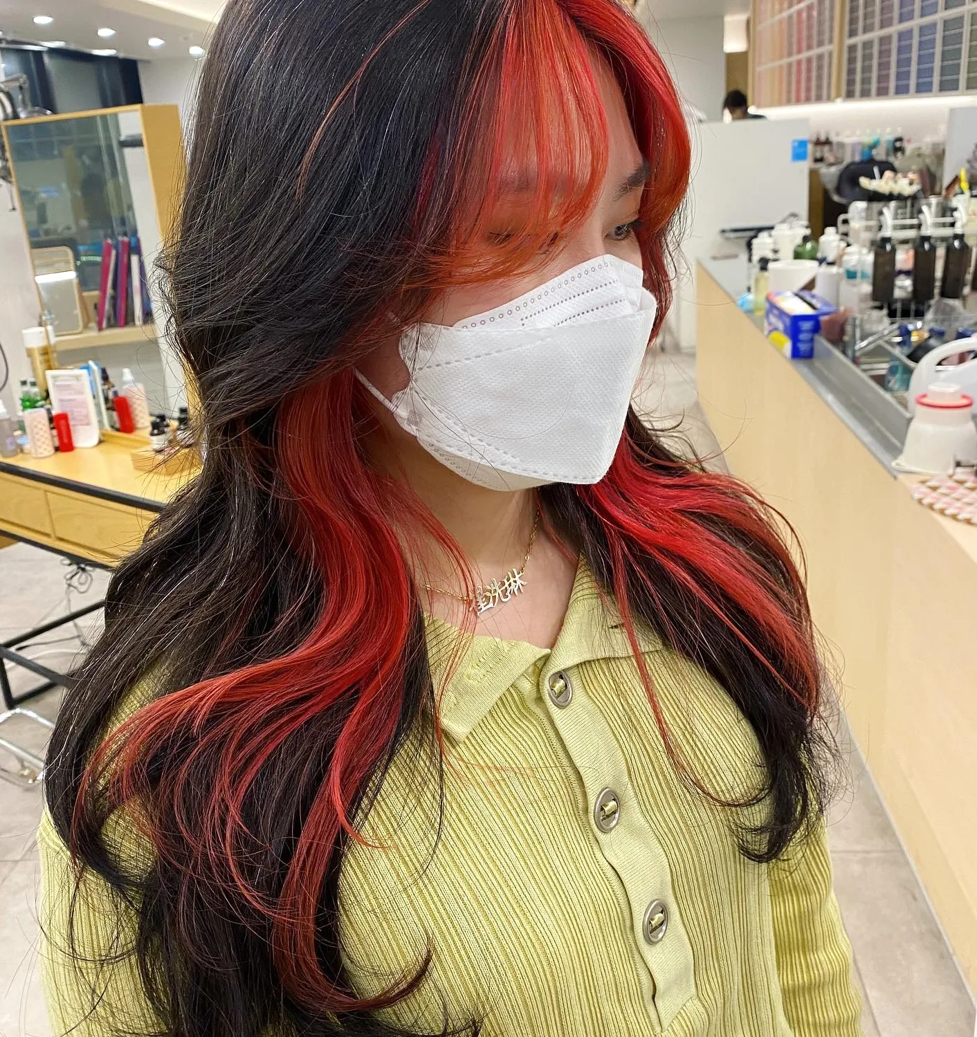 peekaboo highlights Seoul 2026 - Style 3 at Korea Hair Salon Seoul
