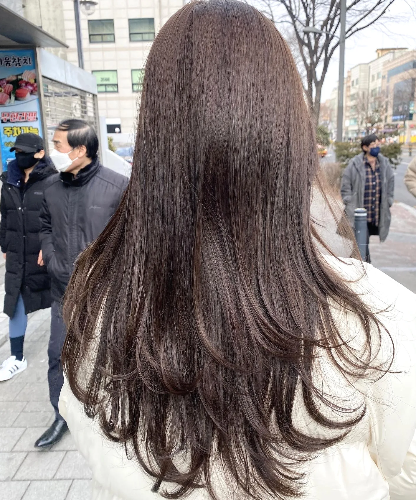 ash brown balayage Seoul - Style 5 at Korea Hair Salon Seoul