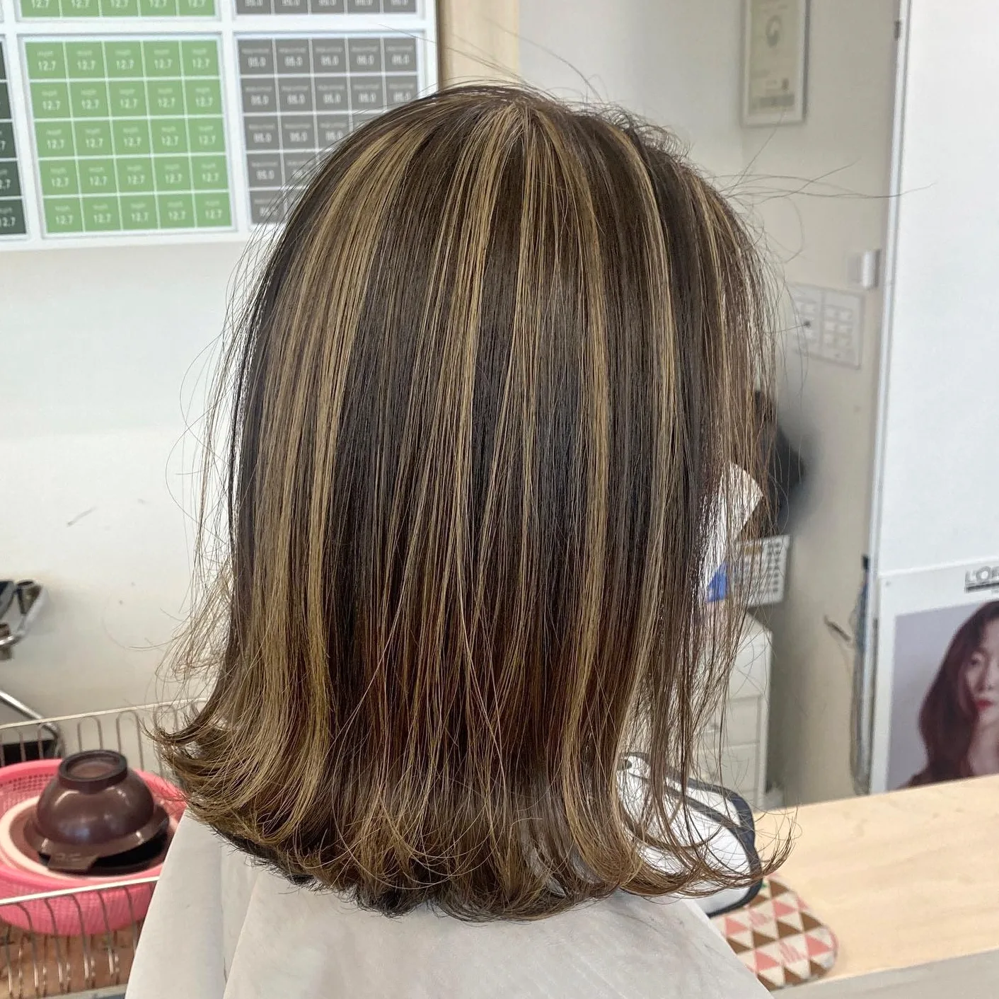 peekaboo highlights Seoul 2026 - Style 1 at Korea Hair Salon Seoul