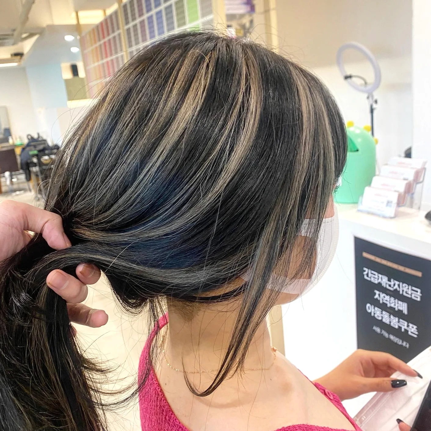 elegant ash blonde Seoul 2026 - Style 4 at Korea Hair Salon Seoul