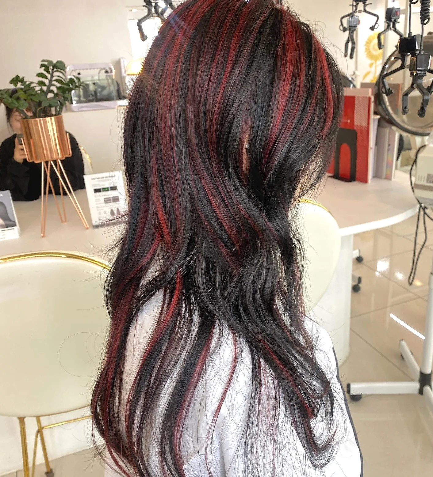 Gorgeous Korean Burgundy Hair Color Collection: 7 Must-See Looks | Seoul Hair Salon 9 Korean Burgundy Hair Color booking information