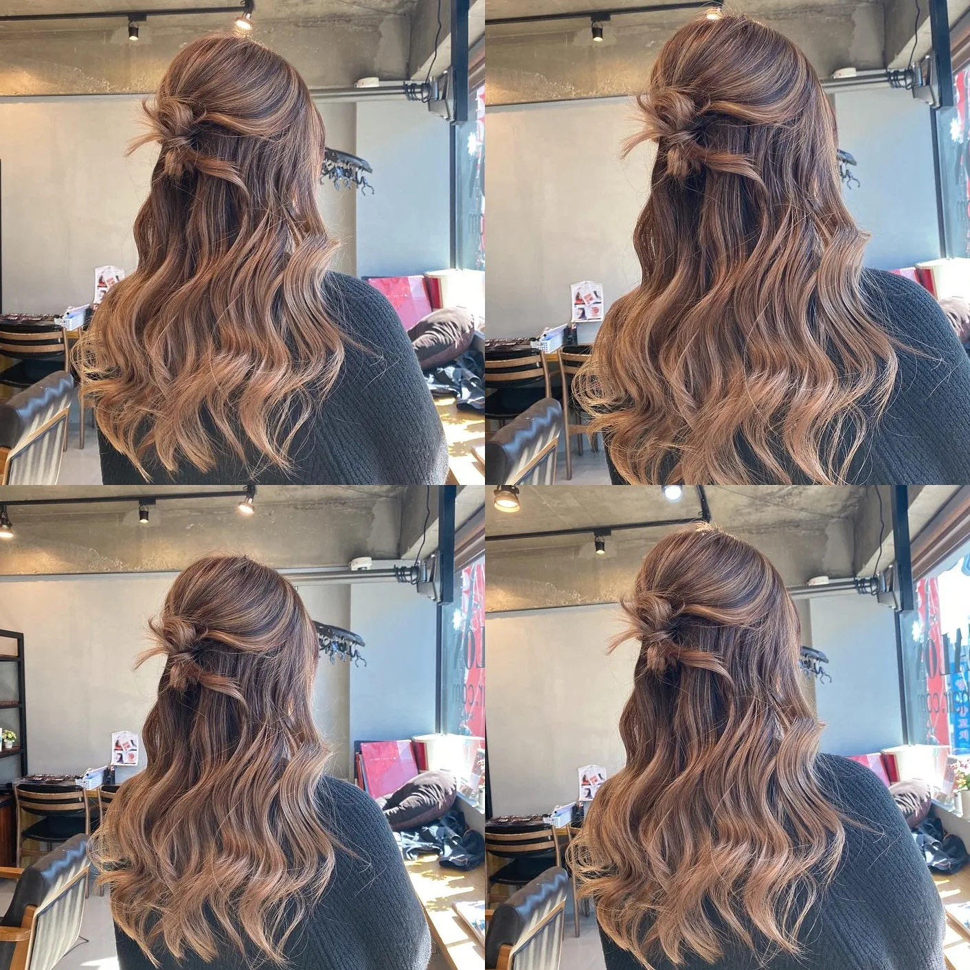 ash brown balayage Seoul - Style 9 at Korea Hair Salon Seoul