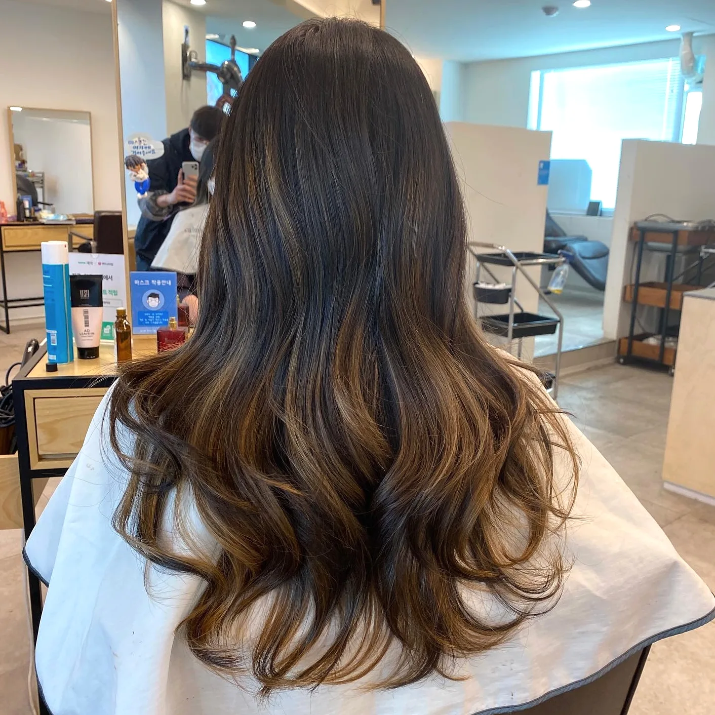 ash brown balayage Seoul - Style 2 at Korea Hair Salon Seoul