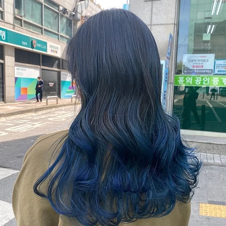 ash blue hair Seoul - Style 10 at Korea Hair Salon Seoul