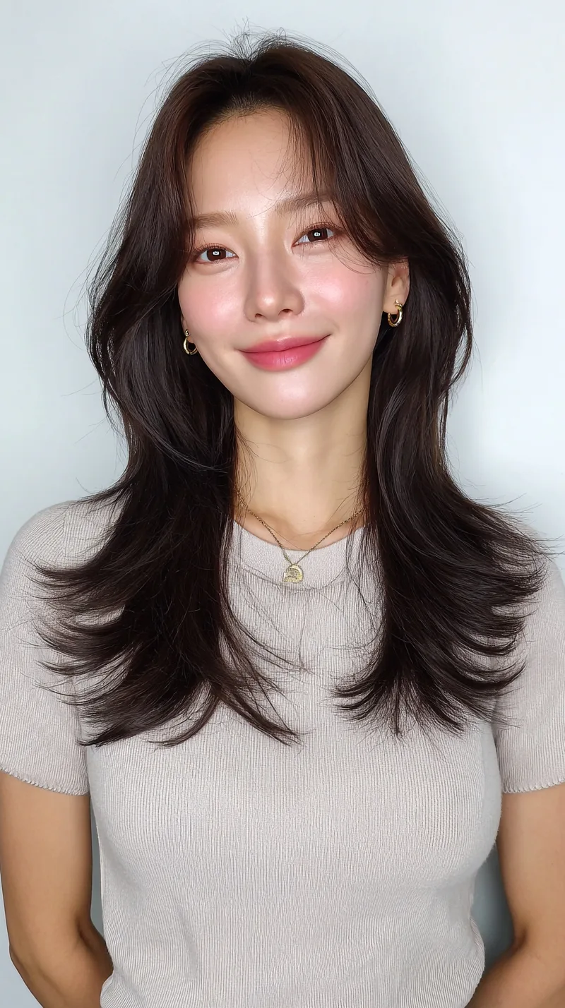 Korean Straight Perm Guide 2026: 7 Gorgeous Ideas | Seoul Hair Salon 3 Korean Straight Perm style example