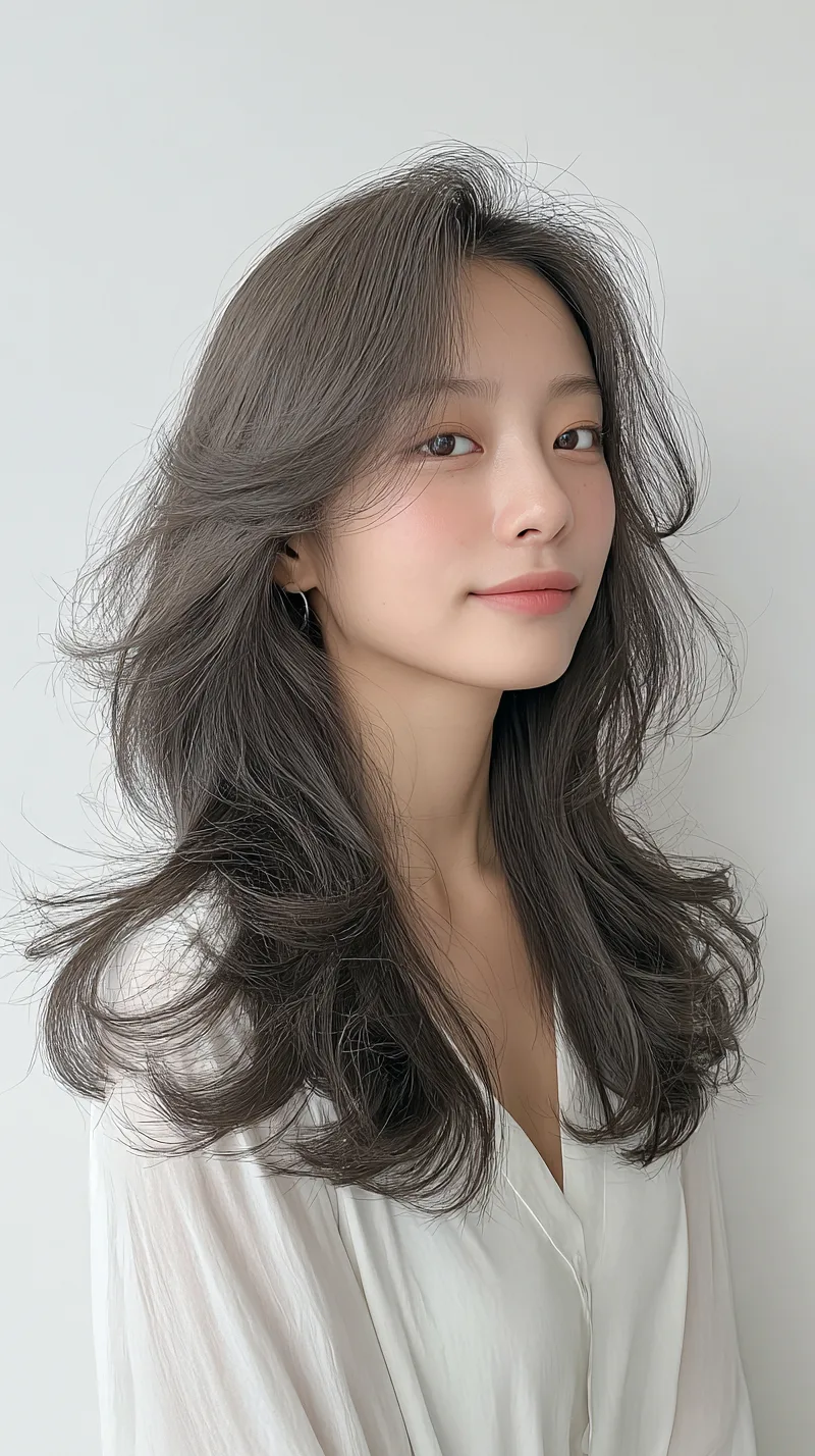 7 Stunning Korean Hippie Perm Styles You Need to Try | Seoul Hair Salon 3 Korean Hippie Perm style example