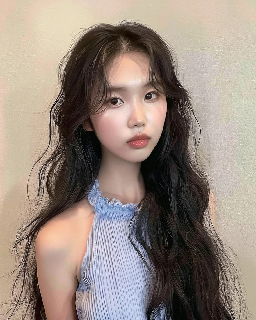 Gorgeous Korean Down Perm Collection: 7 Must-See Looks | Seoul Hair Salon 3 Korean Down Perm style example