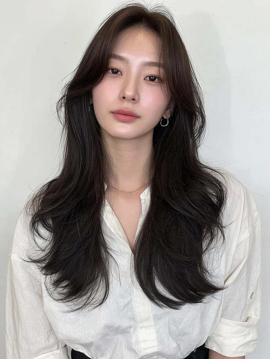 7 Amazing Korean Long Layered Perm Trends in 2026 | Seoul Hair Salon 5 Korean Long Layered Perm process