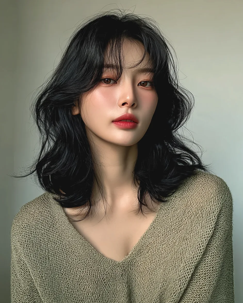 Korean Natural Wave Perm Guide 2026: 7 Gorgeous Ideas | Seoul Hair Salon 3 Korean Natural Wave Perm style example