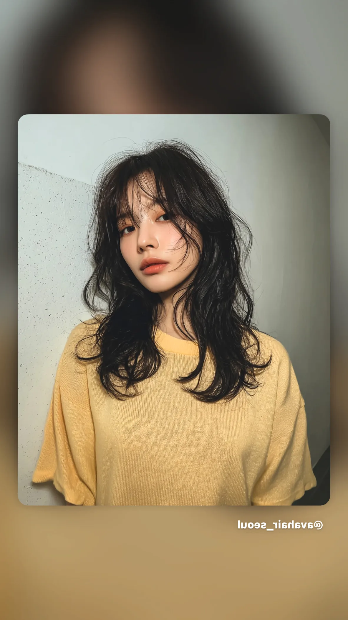 Gorgeous Korean Body Wave Perm Collection: 7 Must-See Looks | Seoul Hair Salon 3 Korean Body Wave Perm style example